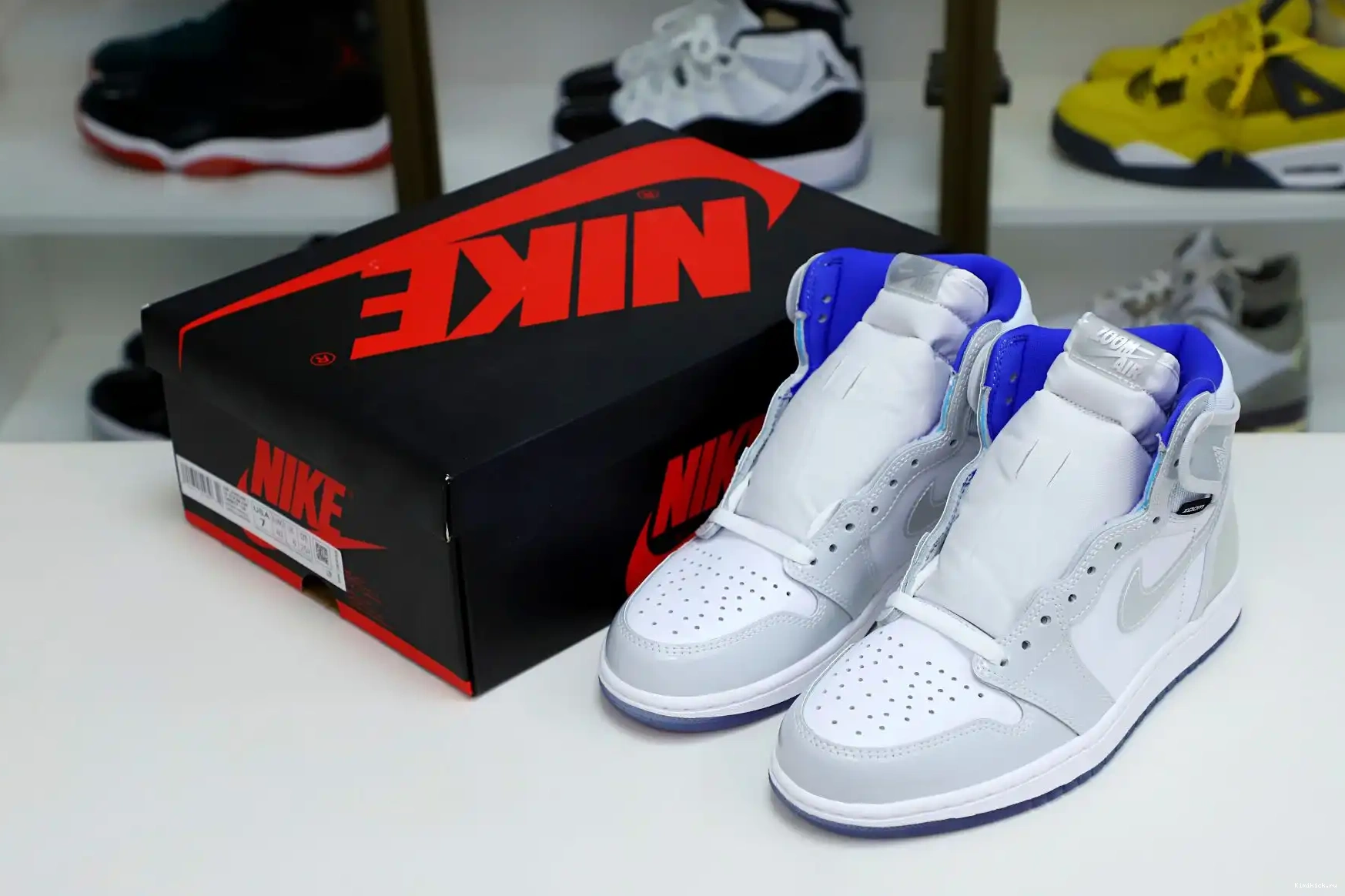 Kimikick 1 AIR BLUE' JORDAN HIGH ZOOM 'RACER 0404